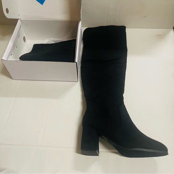 DREAM PAIRS Women's Over The Knee Boots Block Heel Over The Knee Boots - Picture 6 of 7